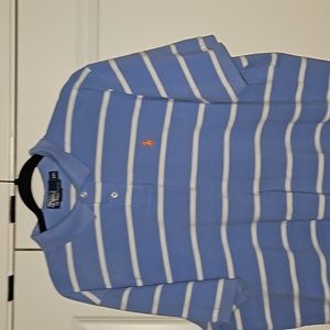 Light Blue Striped Ralph Lauren XXL Polo